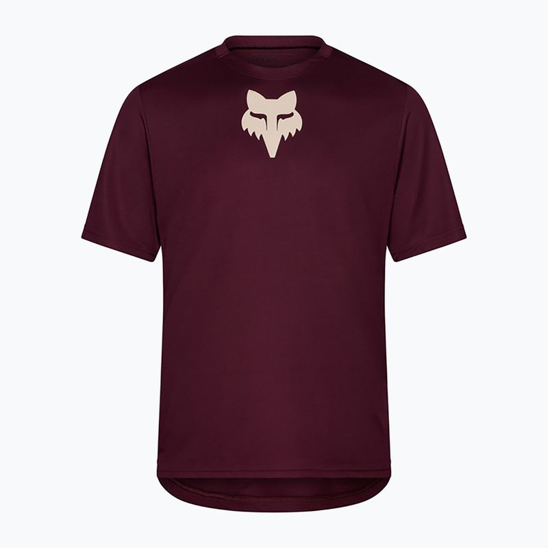 Мъжка тениска за колоездене Fox Racing Ranger Fox Head SS dark maroon 5