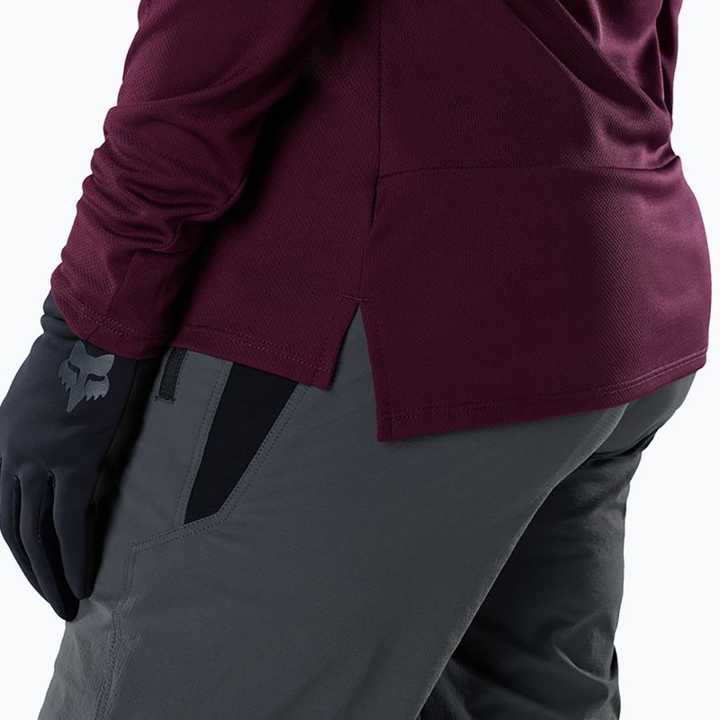 Дамска велосипедна блуза с дълъг ръкав Fox Racing Ranger Fox Head LS dark maroon 4