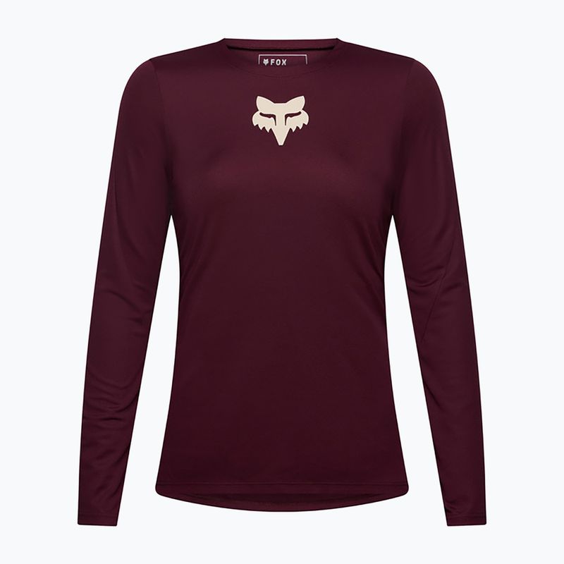 Дамска велосипедна блуза с дълъг ръкав Fox Racing Ranger Fox Head LS dark maroon 5