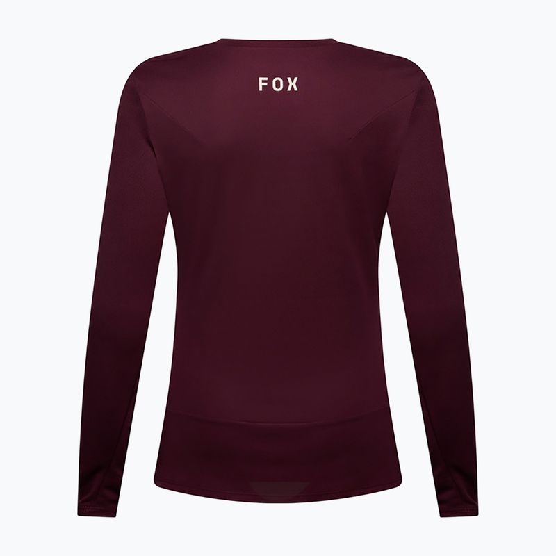 Дамска велосипедна блуза с дълъг ръкав Fox Racing Ranger Fox Head LS dark maroon 6
