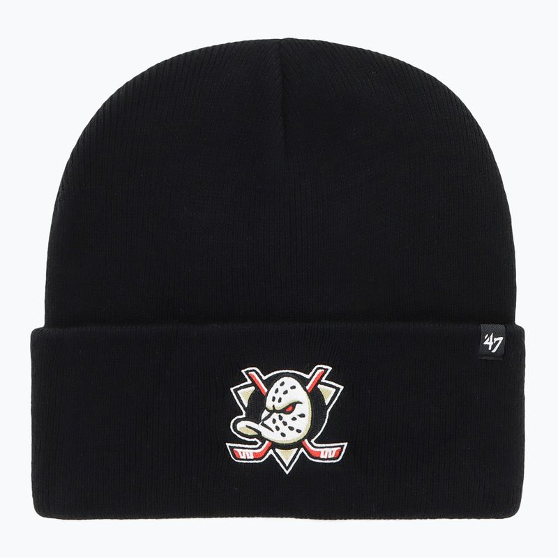 Зимна шапка 47 Brand NHL Anaheim Ducks Haymaker black
