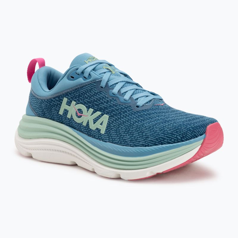 Дамски обувки за бягане HOKA Gaviota 5 alpine blue/jadeite