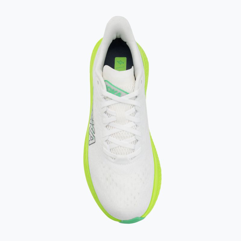 Мъжки обувки за бягане HOKA Mach 6 white/neon lime 5