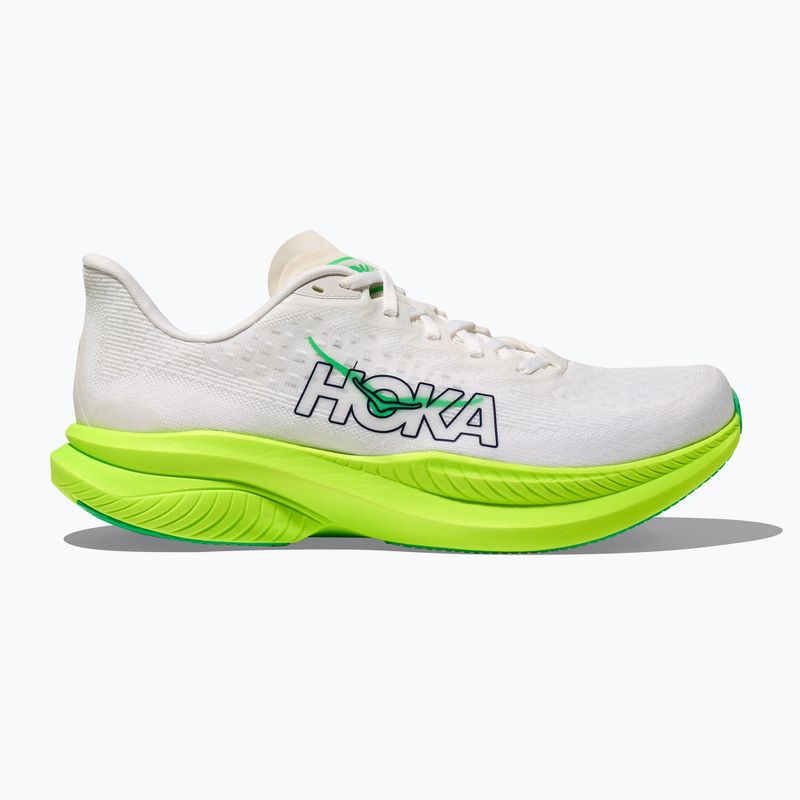 Мъжки обувки за бягане HOKA Mach 6 white/neon lime 2