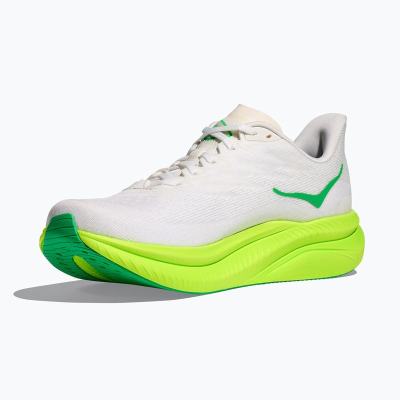 Мъжки обувки за бягане HOKA Mach 6 white/neon lime 4