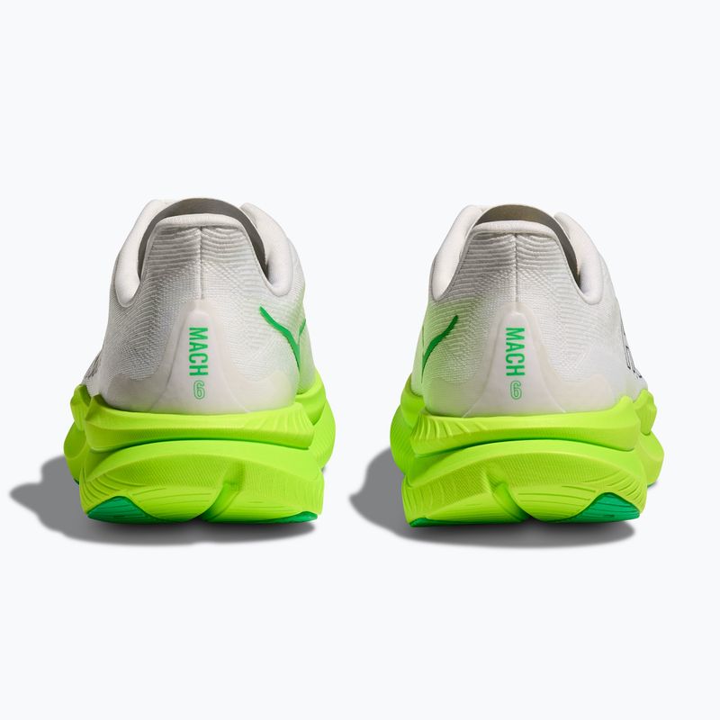 Мъжки обувки за бягане HOKA Mach 6 white/neon lime 6