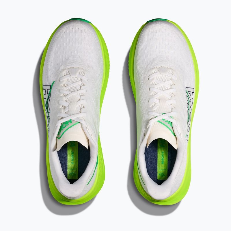 Мъжки обувки за бягане HOKA Mach 6 white/neon lime 8