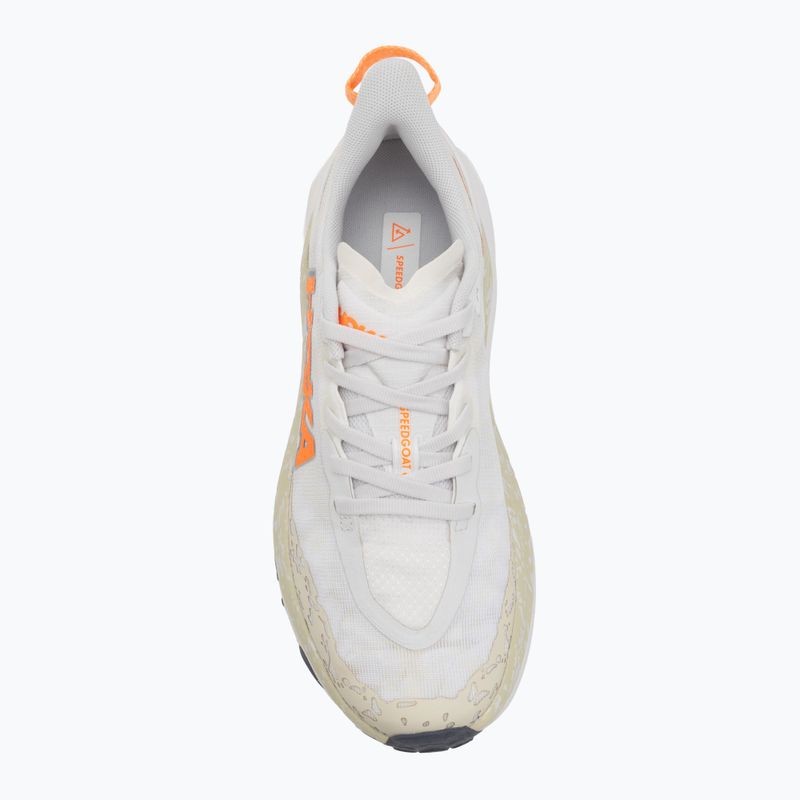Мъжки обувки за бягане HOKA Speedgoat 6 white/neon tangerine 5