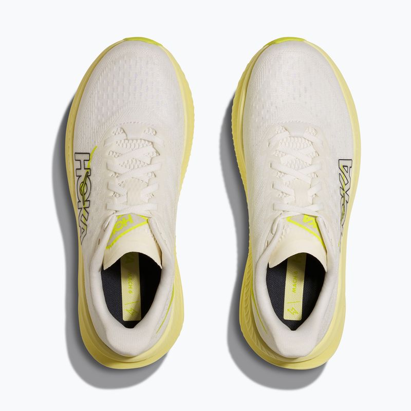 Дамски обувки за бягане HOKA Mach 6 white/neon hoka citrus 8