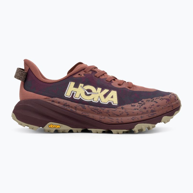 Дамски обувки за бягане HOKA Speedgoat 6 rouge/black cherry 2