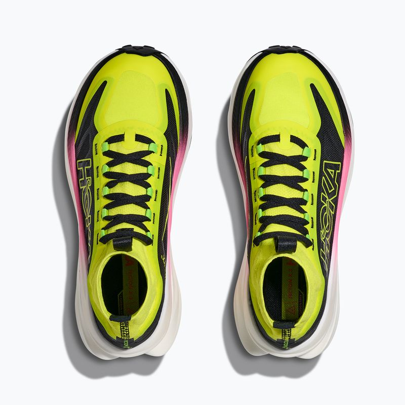 Дамски обувки за бягане HOKA Tecton X 3 neon hoka citrus/black 8