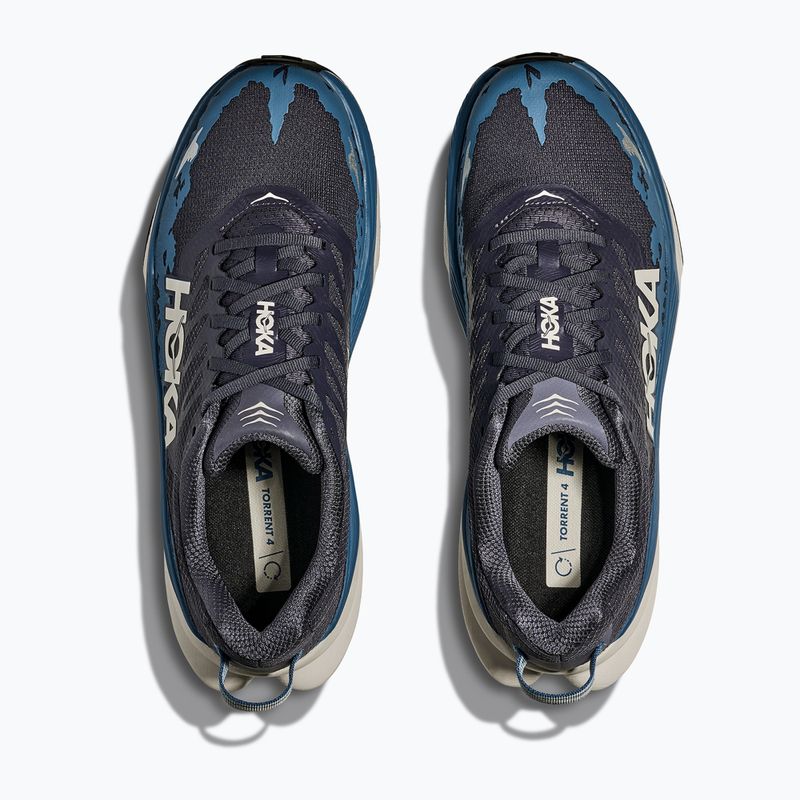 Мъжки обувки за бягане HOKA Torrent 4 charcoal grey/foggy night 8