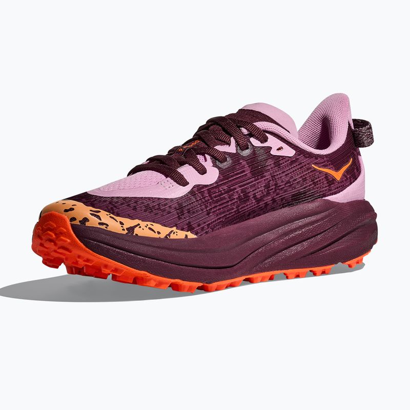 Детски обувки за бягане HOKA Speedgoat 6 flower nectar/neon tangerine 4