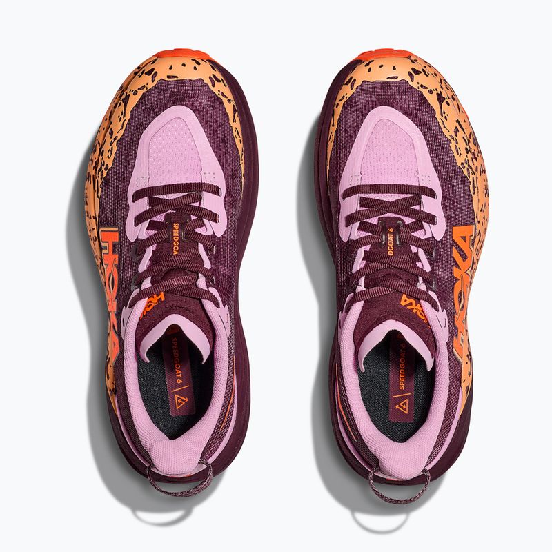 Детски обувки за бягане HOKA Speedgoat 6 flower nectar/neon tangerine 8