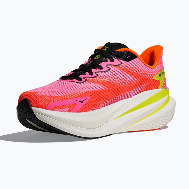 Дамски маратонки за бягане Hoka Mach X 3 neon rose/neon tangerine 4