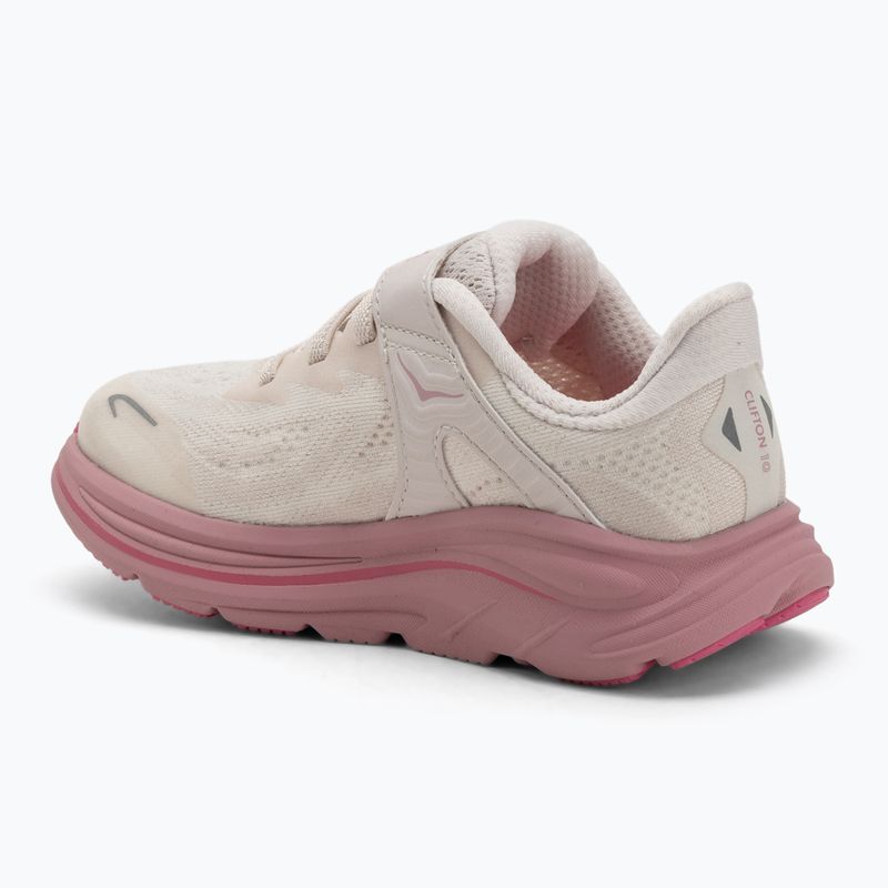 Детски обувки за бягане HOKA Clifton 10 rose cream/dried rose 3