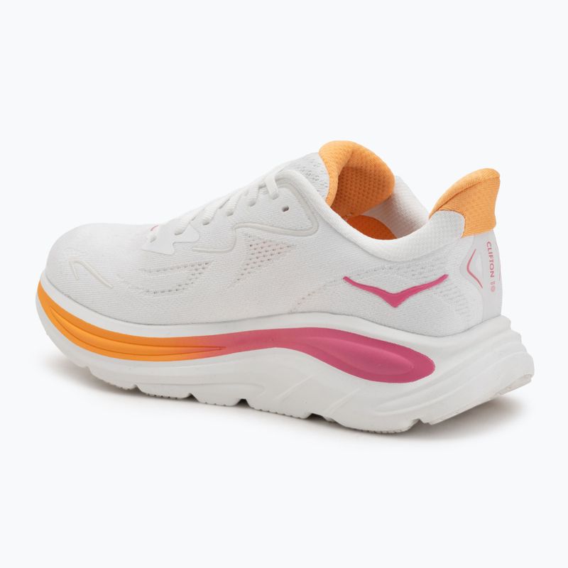 Дамски обувки за бягане HOKA Clifton 10 white/electric rose 3
