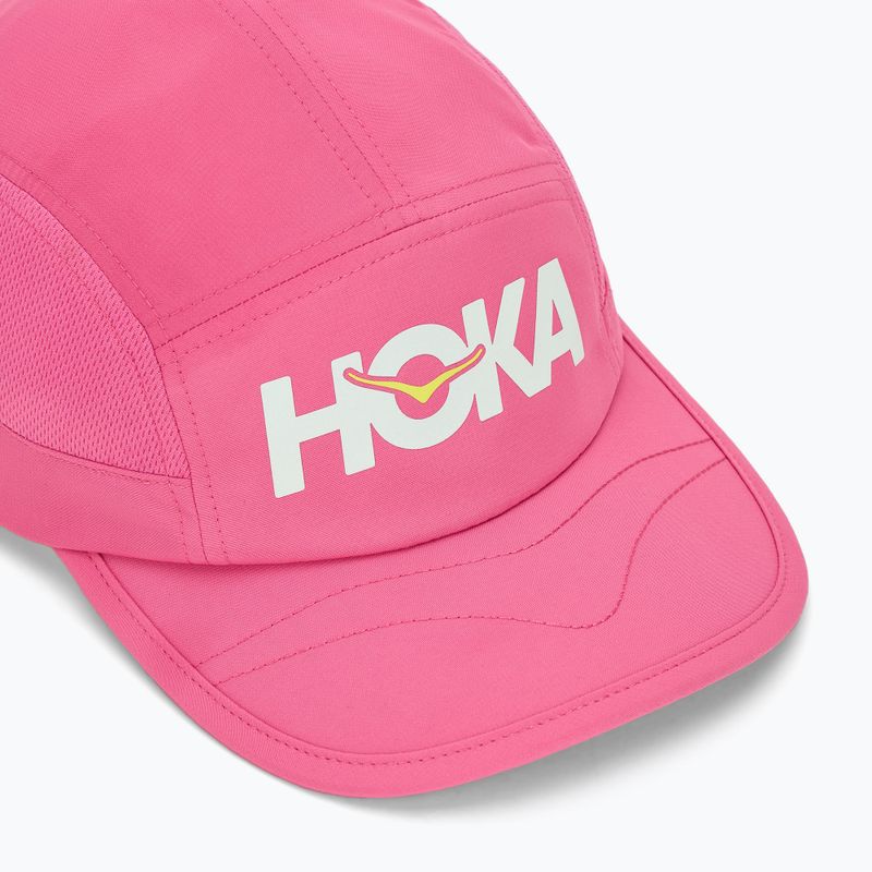 Шапка с козирка HOKA Run electric rose 3
