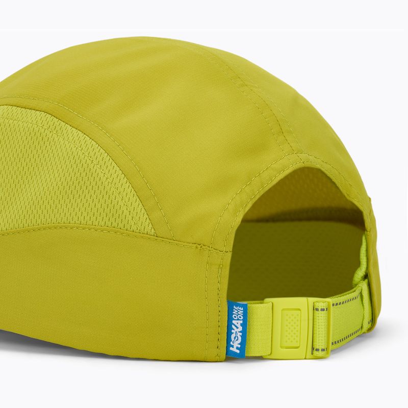Шапка с козирка HOKA Run pea green 4
