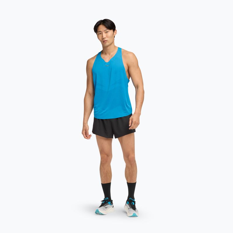 Мъжка тениска за бягане HOKA Race Singlet hoka blue 2