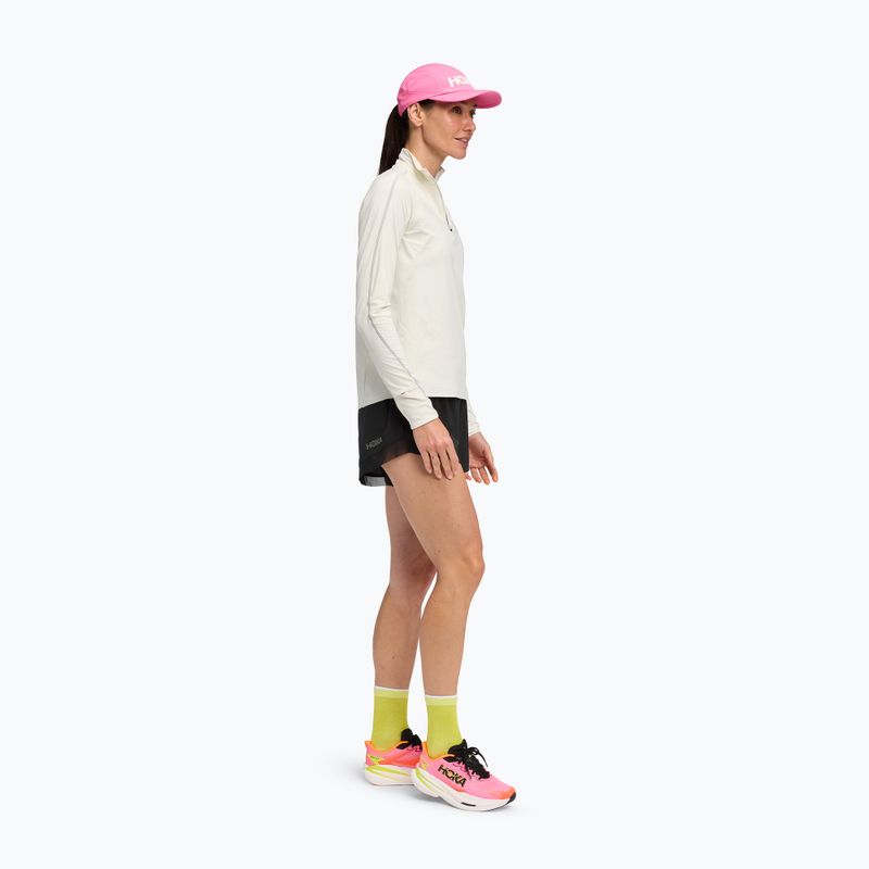 Дамски суитшърт за бягане HOKA GlideTech Quarter Zip ruffle salt 2