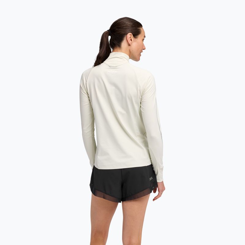 Дамски суитшърт за бягане HOKA GlideTech Quarter Zip ruffle salt 3