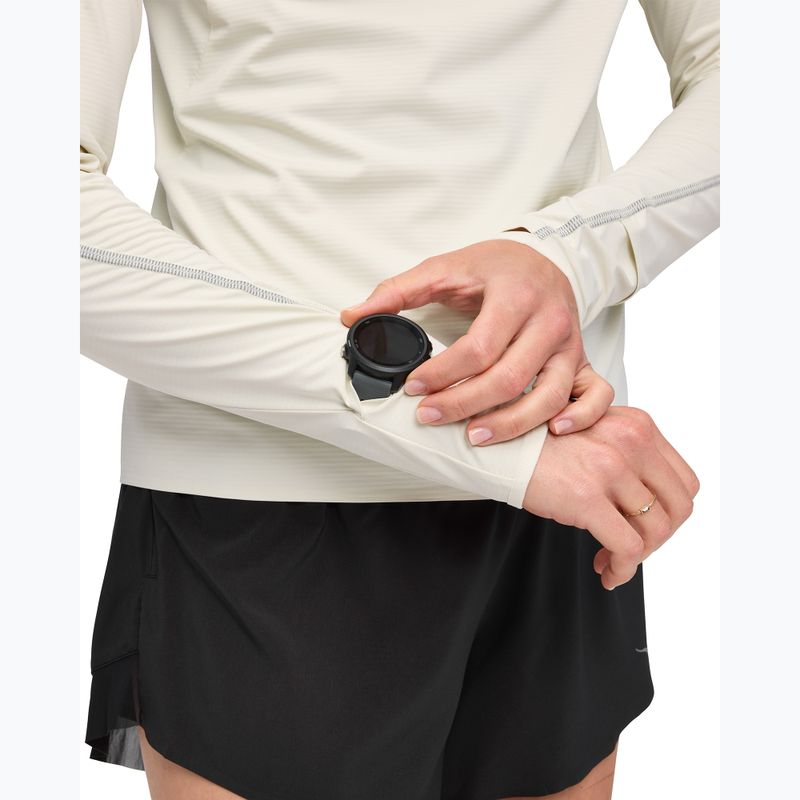 Дамски суитшърт за бягане HOKA GlideTech Quarter Zip ruffle salt 5