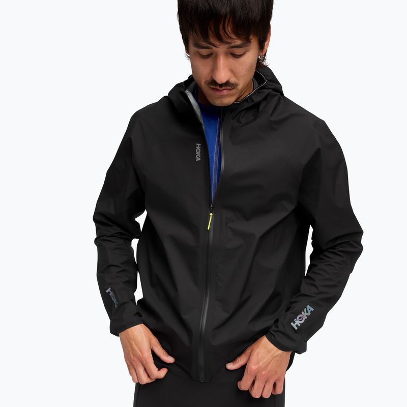 Мъжко яке за бягане HOKA Skybreeze Waterproof GTX black 4