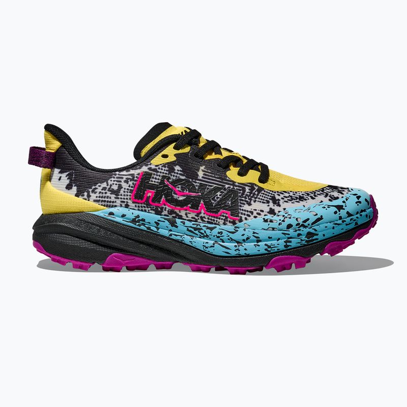 Детски обувки за бягане HOKA Speedgoat 6 electric lemon/black 2