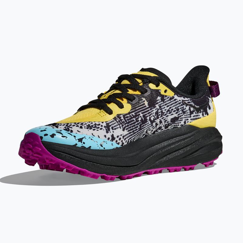 Детски обувки за бягане HOKA Speedgoat 6 electric lemon/black 4
