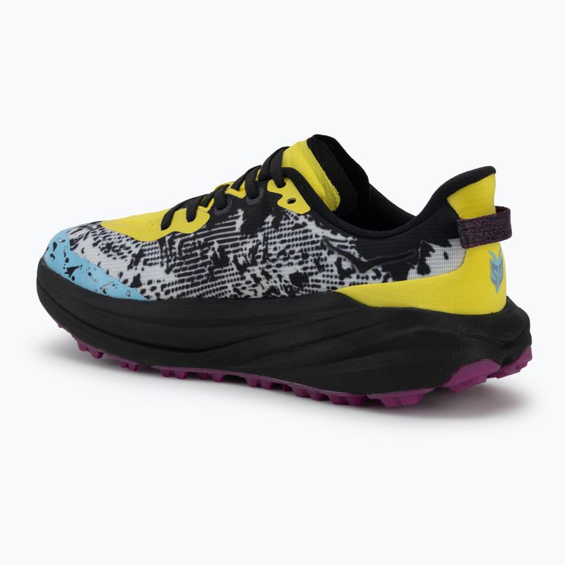 Детски обувки за бягане HOKA Speedgoat 6 electric lemon/black 3