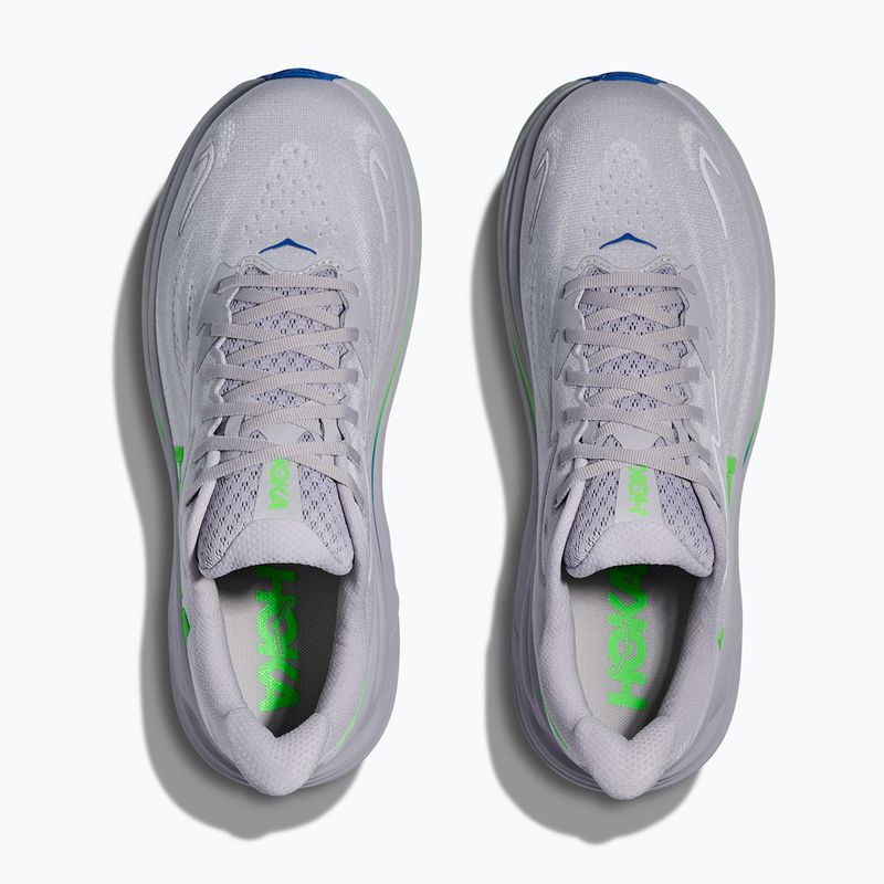 Мъжки обувки за бягане HOKA Clifton 10 ash grey/neon green 7