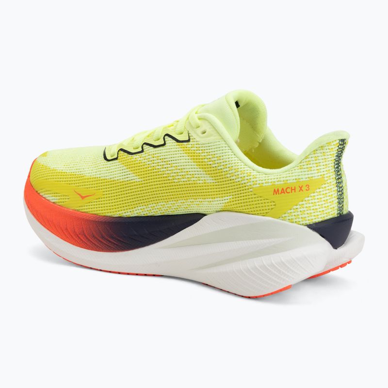 Дамски обувки за бягане Hoka Mach X 3 Nneon yuzu/squid ink 3