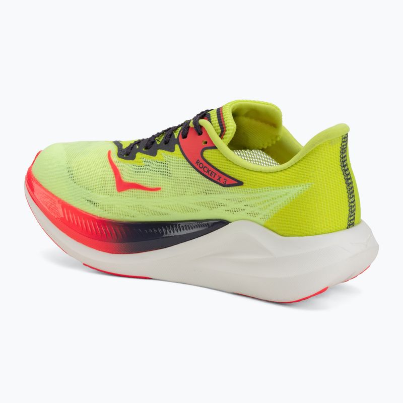Обувки за бягане HOKA Rocket X 3 neon yuzu/squid ink 3