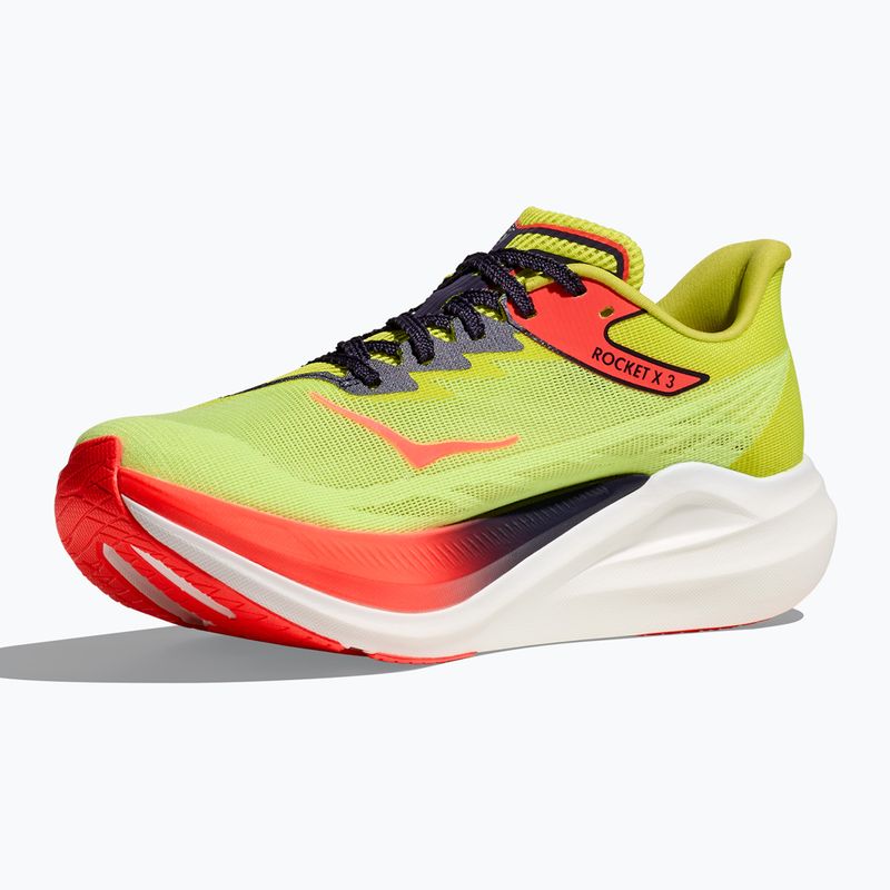 Обувки за бягане HOKA Rocket X 3 neon yuzu/squid ink 2