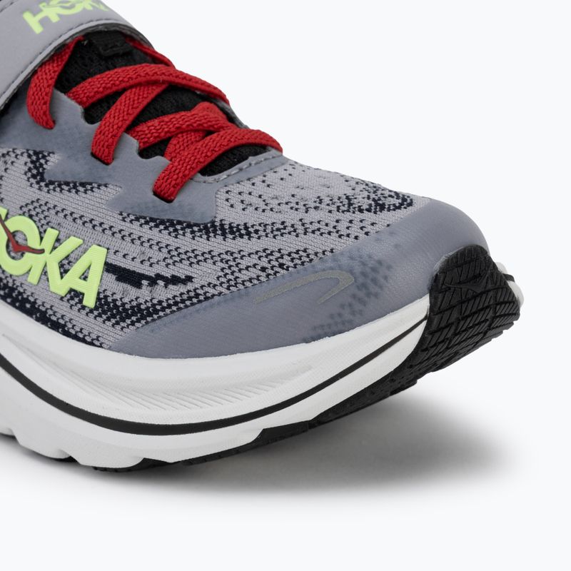 Детски обувки за бягане HOKA Clifton 10 foggy grey/black 7