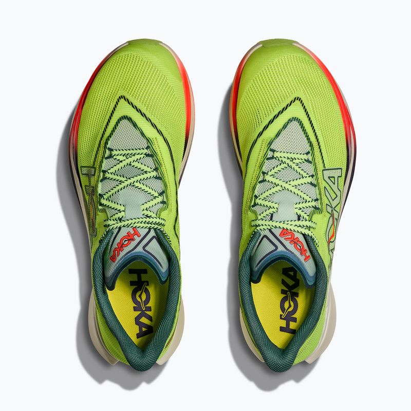 Детски обувки за бягане HOKA Cielo X1 3.0 neon yuzu/thyme 7