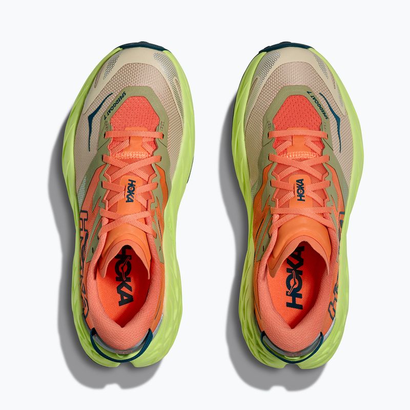 Дамски обувки за бягане HOKA Speedgoat 7 persimmon/neon yuzu 14