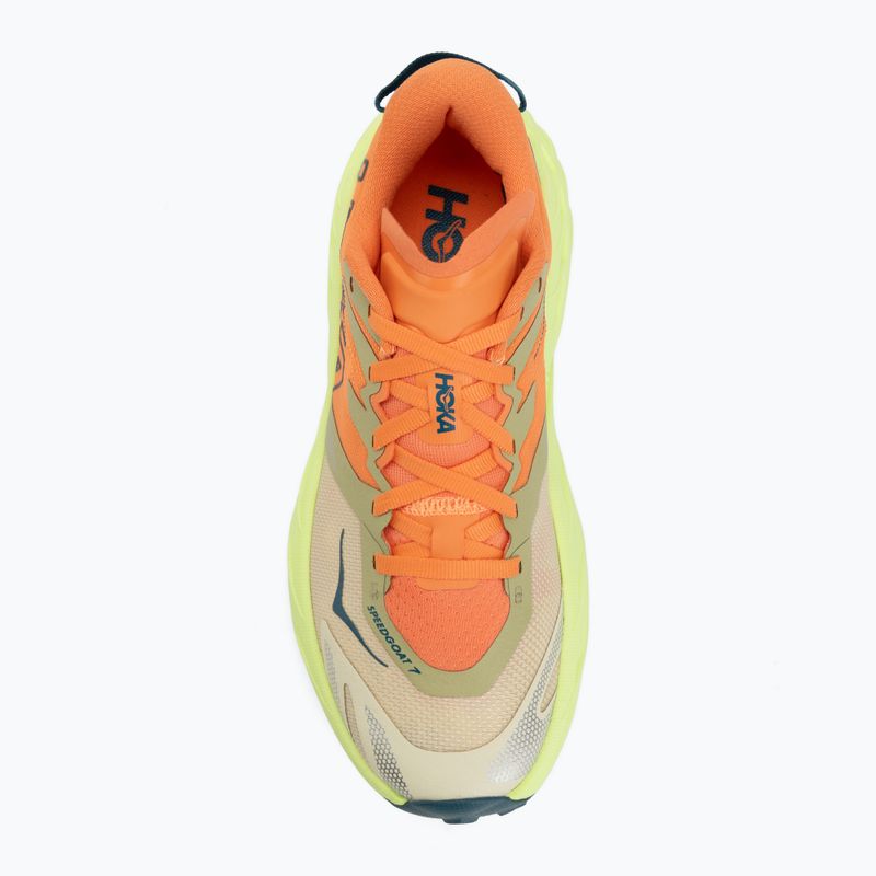 Дамски обувки за бягане HOKA Speedgoat 7 persimmon/neon yuzu 5