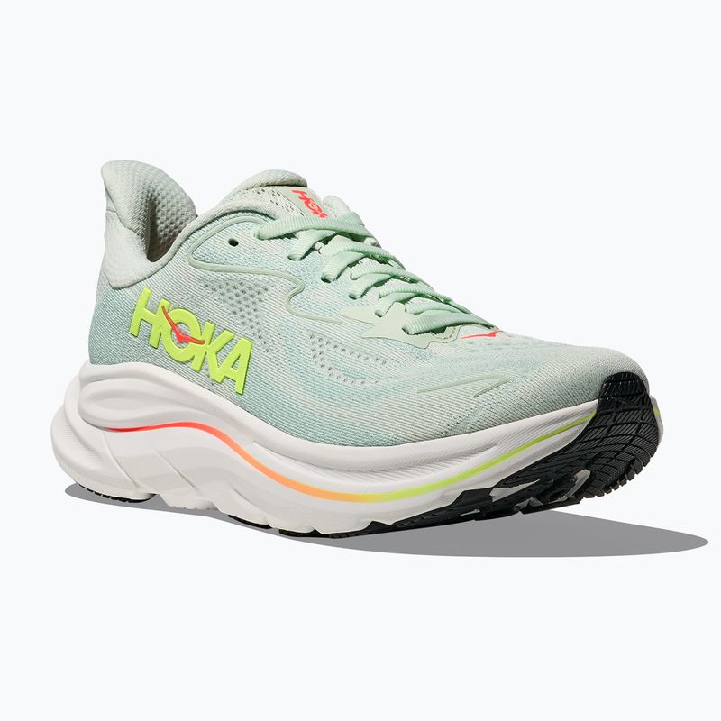 Дамски обувки за бягане HOKA Clifton 10 sea glass/neon flame