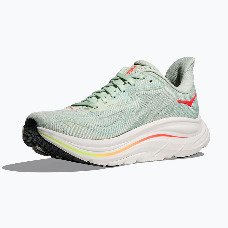 Дамски обувки за бягане HOKA Clifton 10 sea glass/neon flame 2
