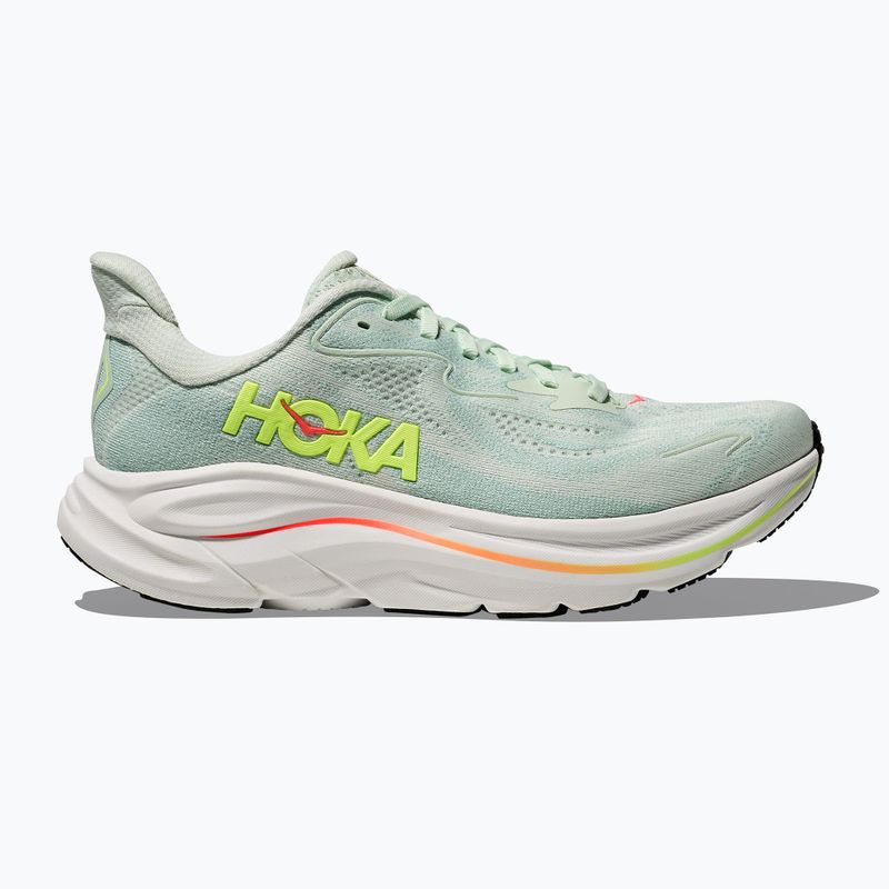 Дамски обувки за бягане HOKA Clifton 10 sea glass/neon flame 3