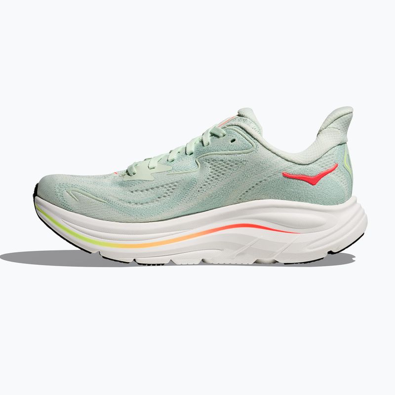 Дамски обувки за бягане HOKA Clifton 10 sea glass/neon flame 4