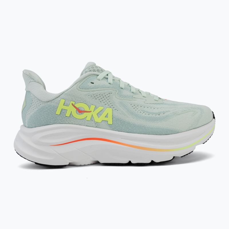 Дамски обувки за бягане HOKA Clifton 10 sea glass/neon flame 2