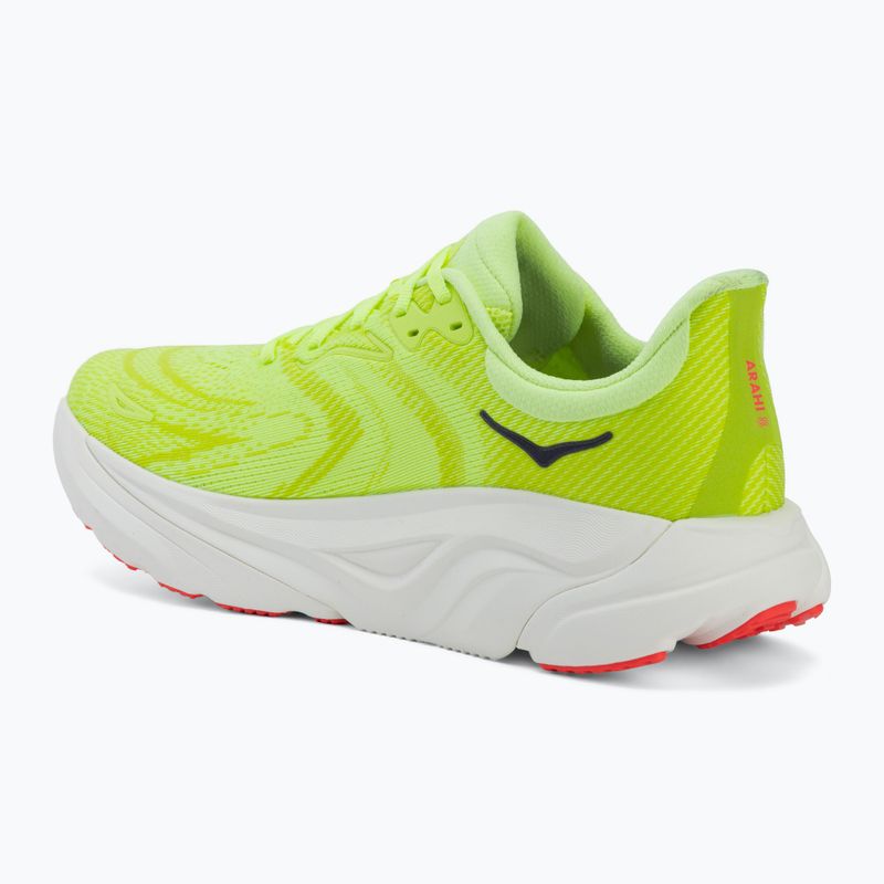 Мъжки обувки за бягане HOKA Arahi 8 neon yuzu/neon flame 3