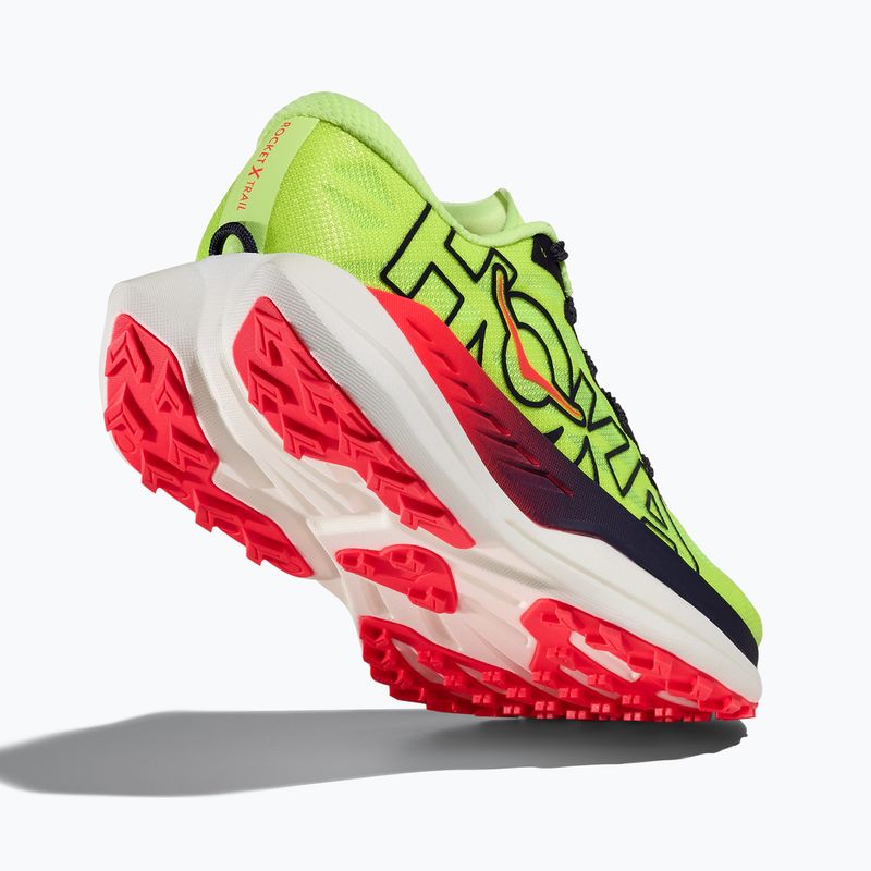 Мъжки обувки за бягане HOKA Rocket X Trail neon yuzu/neon flame 5