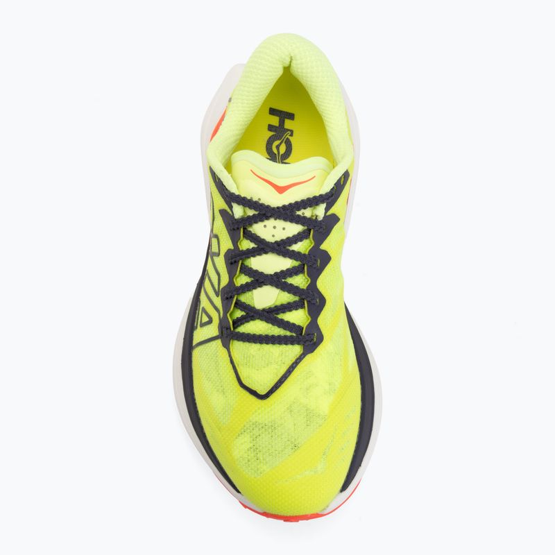 Дамски обувки за бягане HOKA Rocket X Trail neon yuzu/neon flame 5