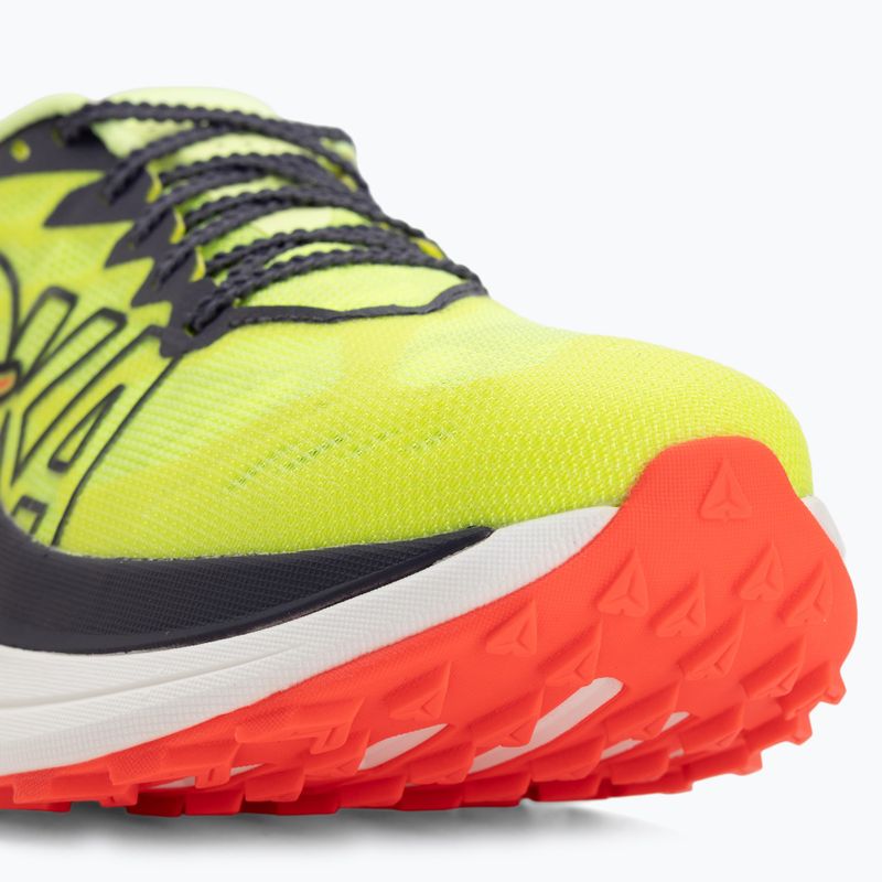 Дамски обувки за бягане HOKA Rocket X Trail neon yuzu/neon flame 7