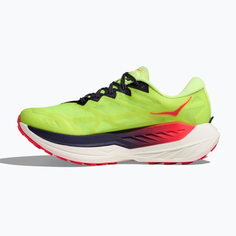 Дамски обувки за бягане HOKA Rocket X Trail neon yuzu/neon flame 4