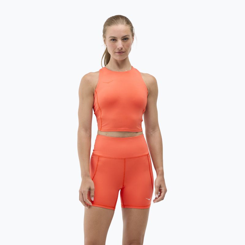 Детски спортен сутиен HOKA Elaro Crop bell pepper 3
